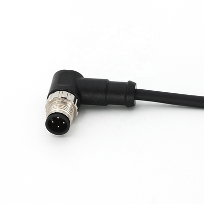 M12 Cable Assembly Connector Male 4 Pin A Code Customized Cable Length