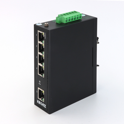POE Industrial Ethernet Switches 5 Port Unmanaged DIN Rail Mounting 1000Mbit/S