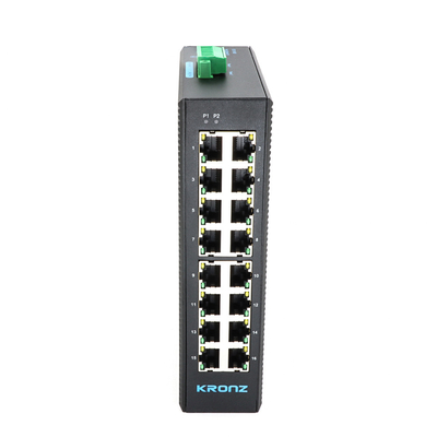RJ45 Industrial Ethernet Switches 16 Ports Unmanaged Network Switches