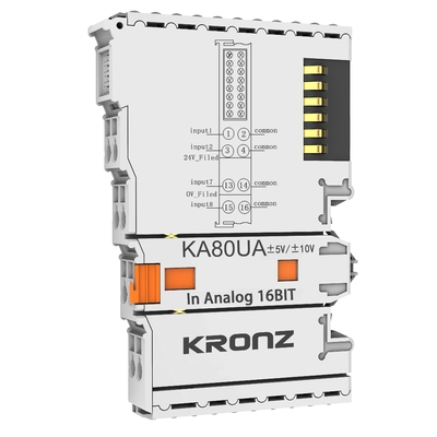 8 Channels Analog Output Module 400mA IP20 16 Bit Industrial Ethernet Bus Modbus