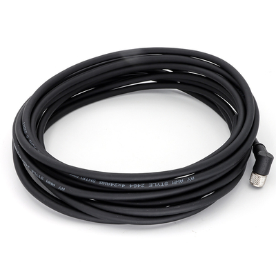 Angled M8 Circular Connector Female 4 Pin
