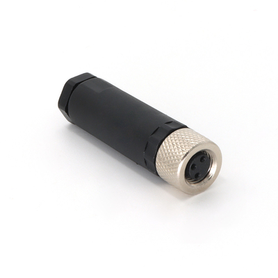 4 Pin M8 Connector Female Field Wireable Waterproof IEC 61076-2-104