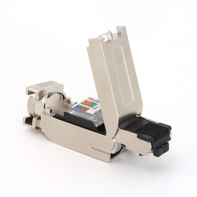 Metal Housing RJ45 Connector 4 Pin Field Wireable