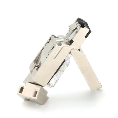 Fast Connect RJ45 Connector Plug 145 Metal Housing 4Pin 100MBit/S