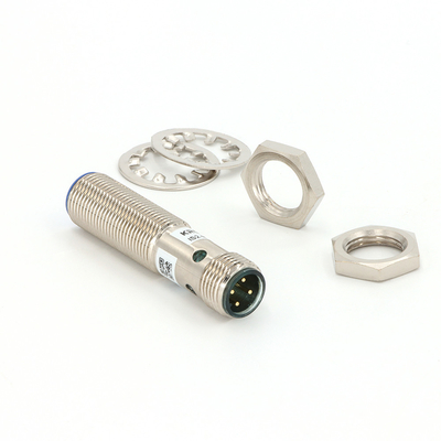 M12 Connector Inductive Sensors PNP NC Quasi Flush Detection Distance 2mm