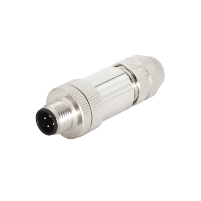 Gold Plated M12 Connector 4 Pin IP67 For Signal And Power Connections
