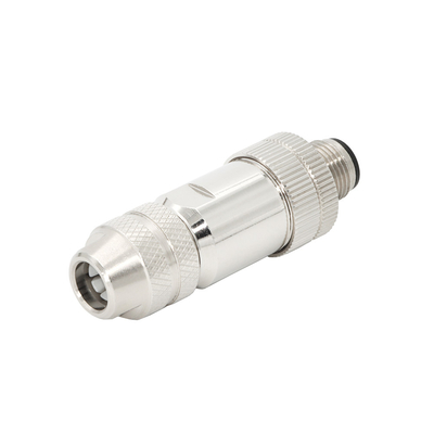 Gold Plated M12 Connector 4 Pin IP67 For Signal And Power Connections