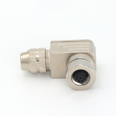 Field Wireable Assembly M12 Connector 8 Pin Female Metal IP67 Industrial
