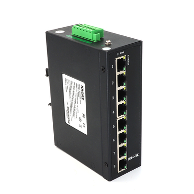 RJ45 PoE Industrial Ethernet Switches 8 Port Unmanaged