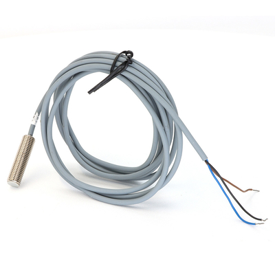 Cylindrical M8 Inductive Sensors 3mm Detection Distance NPN NC 2m Cable