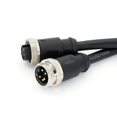 7/8"-16UN Circular 7/8" Connector With Pre Molded Cable IP67 4 Pin Female Straight