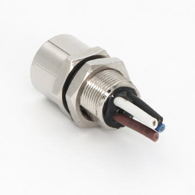 Flange M8 4 Pin Connector Rear Mounting Straight IP67 Pre-Wired IEC 61076-2-104