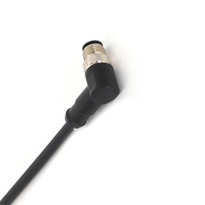 Pre Assembled Cable M12 Connector Male Angled Aviation Plug Connector PIN8
