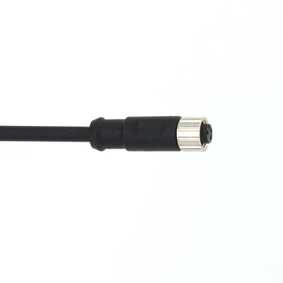 8Pin M8 Connectors Pre Assembled Cable With Straight Female 30V A Code PVC Black