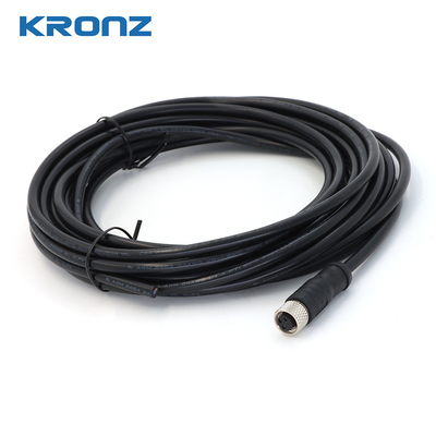 FPM/FKM Sealed TPU Black M8 Connector with IEC 61076-2-104 Certification