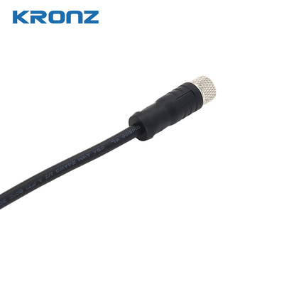 M8 Connector IEC 61076-2-104 Circular Connector 3 Pin Sensors with PVC Wire Cable