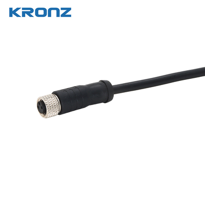 M8 Connector with 4m Cable Female 3-pin IEC 61076-2-104 Pre-wireable Connector