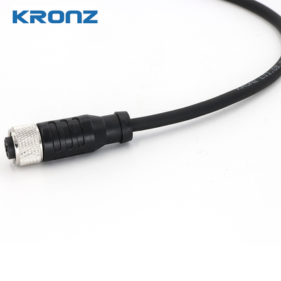 M12 Female Connector IP67 3-pin 2 Meter Pre-assembled Cable PVC Sensor Connector