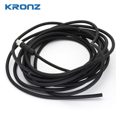 M8 Connector With Customized Cable Length 60V 3 Pin Male Industrial Automation Connector