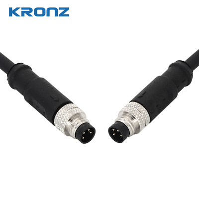 M8 Male Connector 3 Pin A Code Waterproof IP67 60V Cable Connector For Sensors