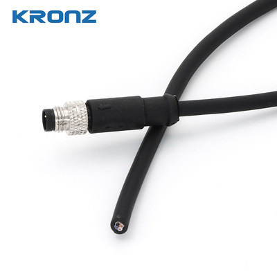 M8 Connector With IP67 Protection IEC 61076-2-104 Male 3 Pin A-coding Industrial Connector
