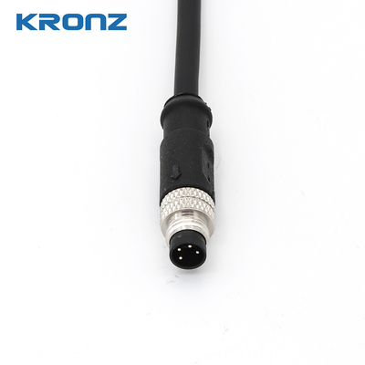 M8 Connector With IP67 Protection IEC 61076-2-104 Male 3 Pin A-coding Industrial Connector