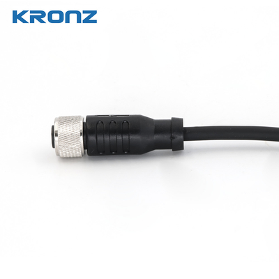 M12 Connector with Pre-assembled Cable 4 Pin A Code PVC Cable Sensor Connector