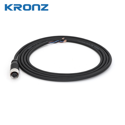 Pre-assembled Cable Connector M12 PVC 3 Pin Male Unshielded A Code Circular Connectors