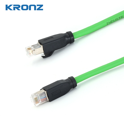 RJ45 সংযোগকারী 4 পিন 24AWG যোগাযোগ প্রতিরোধের 48V কাস্টমাইজড তারের দৈর্ঘ্য