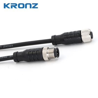 M12 Connector with Pre-molded Cable 250V IP67 Automation Sensor Connectors