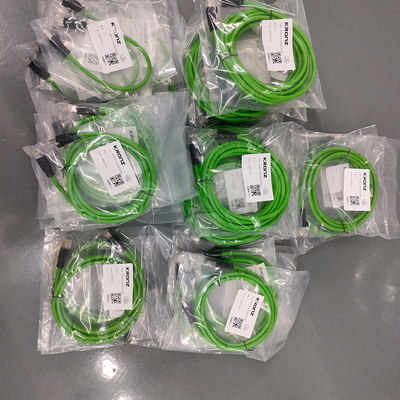 RJ45 Connector For Ethernet Data Transmission 4 Pin Cat5e With 15 Meter Green Cable