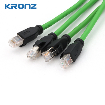 RJ45 Connector for Secure Connections IP20 Protected TPU Ethernet Cable Cat6A