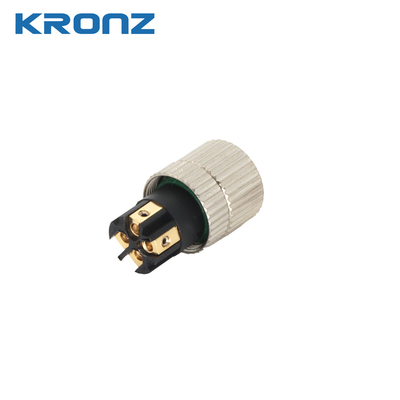 M8 Connector Angled Waterproof IP67 4 Pin Female Angled Field-wireable Sensor Connector