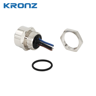 7/8'' Industrial Connector 100 Mating Cycles 4 Pin Female Sensor Circular Connectors