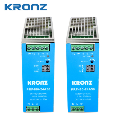 240VAC Leakage Current Industrial Power Supply With 480W Output Power And 120-370VDC DC Input Voltage Range