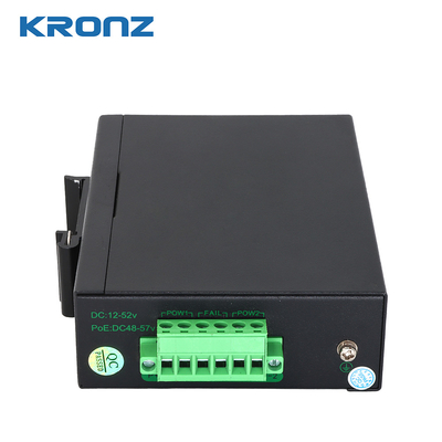 DIN-rail Mounting Industrial Ethernet Switches With 30W PoE Max Power Per Port