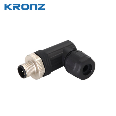 Connect Screw Connect M12 Plug Circular Connector For Temperature Environments