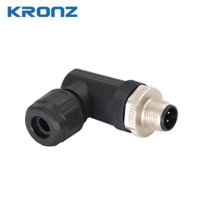 Corrosion-Resistant M12 Female Connector FPM/FKM Seal Material And Brass Contact Surface