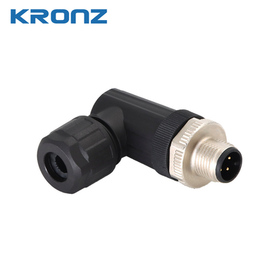 4A Current M12 Connector Angle Cable Outlet IP67 Protection For Industrial Applications