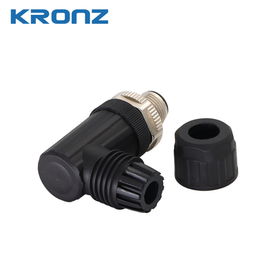 4A Current M12 Connector Angle Cable Outlet IP67 Protection For Industrial Applications