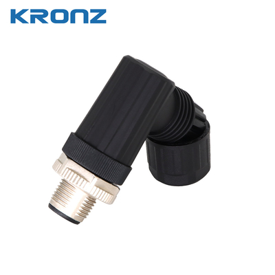 Stable Performance M12 Plug Connector 5 Pins And Nickle-plated Contact Nut Material