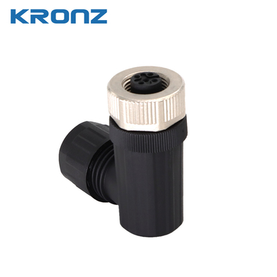 M12 Circular Connector for Heavy-Duty Applications Rated Current 2A Waterproof Angle 5 Pin