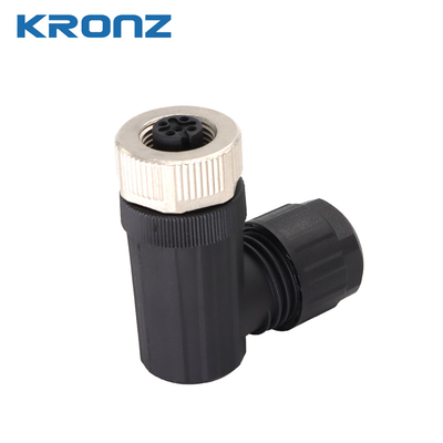 M12 Circular Connector for Heavy-Duty Applications Rated Current 2A Waterproof Angle 5 Pin