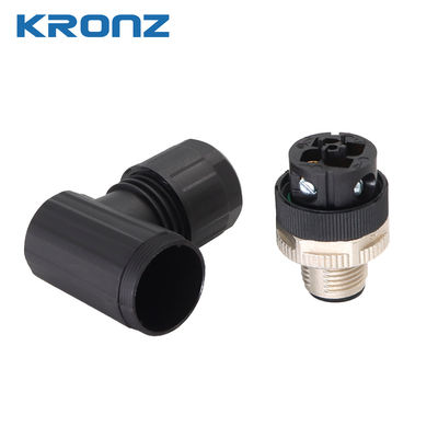 M12 Sensor Connector Angled Screw Waterproof IP67 Circular Connectors 5-pin A Code