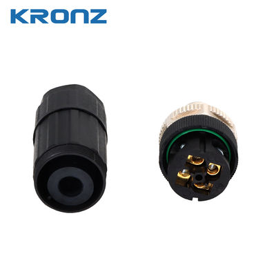 M12 Circular Connector 8 Pin Waterproof IP67 4-8mm IEC 61076-2-101 Industrial Connectors
