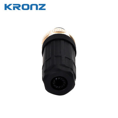 M12 Connector 2A/30V Aviation Plug Waterproof IP67 A-code 8 Pin Circular Connectors